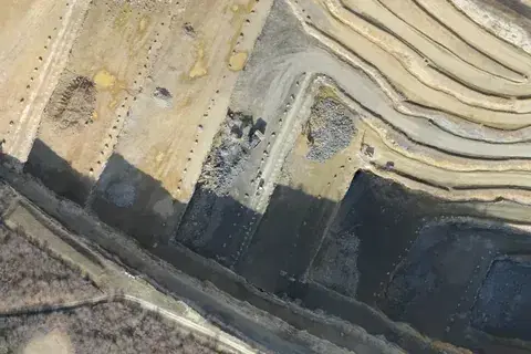 Overlapping drone photograph 1 of the demo quarry